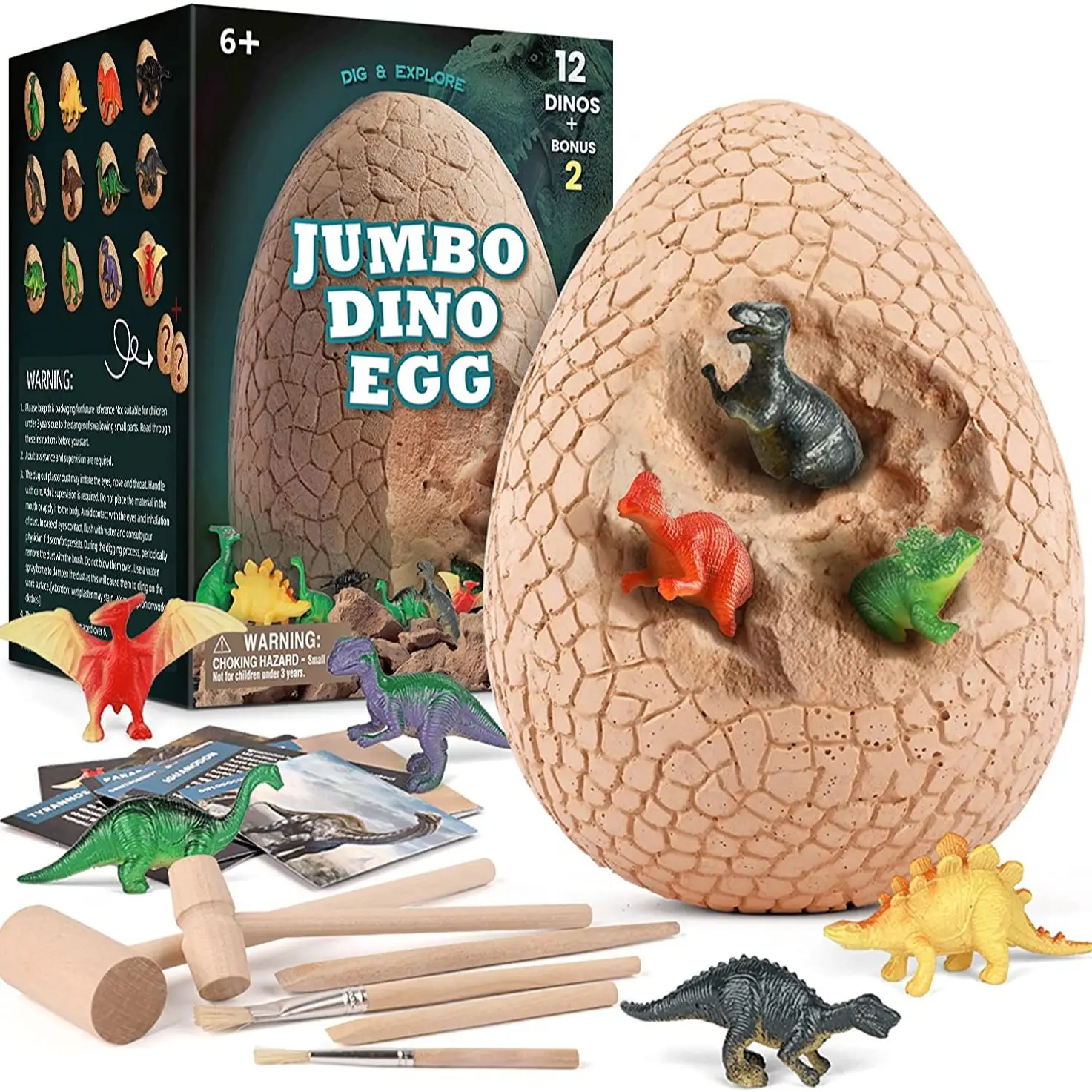 

Огромный Набор инструментов для рытья яиц динозавра, набор игрушек для детей, подарок на день рождения, подарок для мальчика, научный стерже...