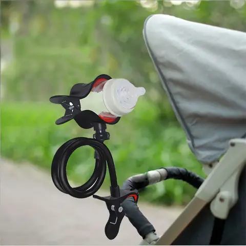 Универсальный подстаканник для колясок и колесных колясок-гибкий и удобный зажим для Детской бутылки для легкого использования на открытом воздухе