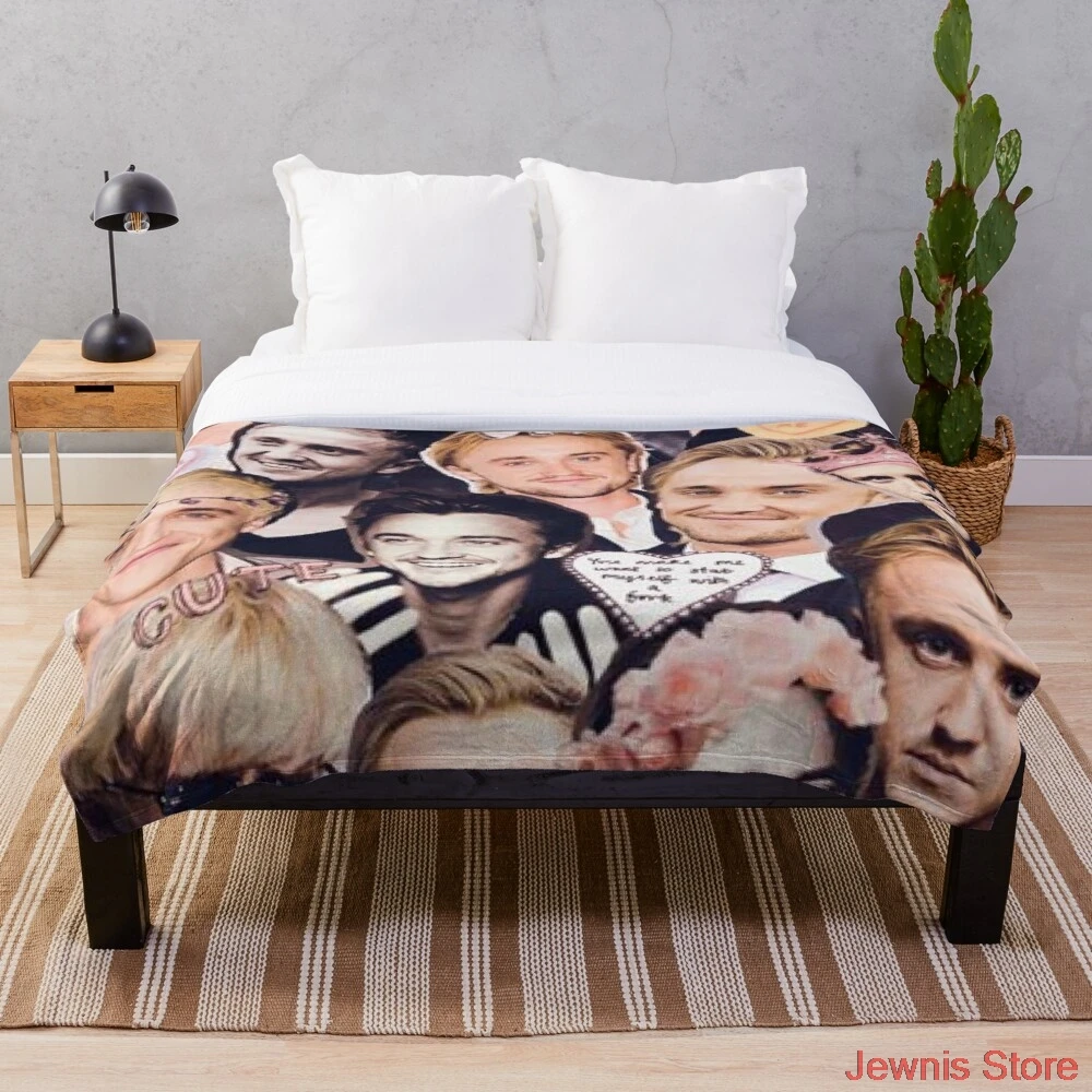 

Плед DRACO MALFOY для коллажа, покрывало, теплое украшение, кровать и диван, подходит для мужчин и женщин