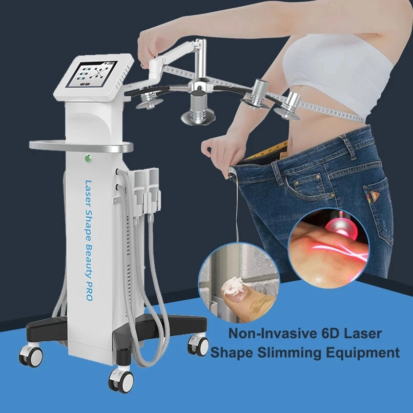 

Неинвазивная машина для похудения 532Nm 6D Lipolaser, светодиодное устройство для удаления жира, потери веса, сжигания жира