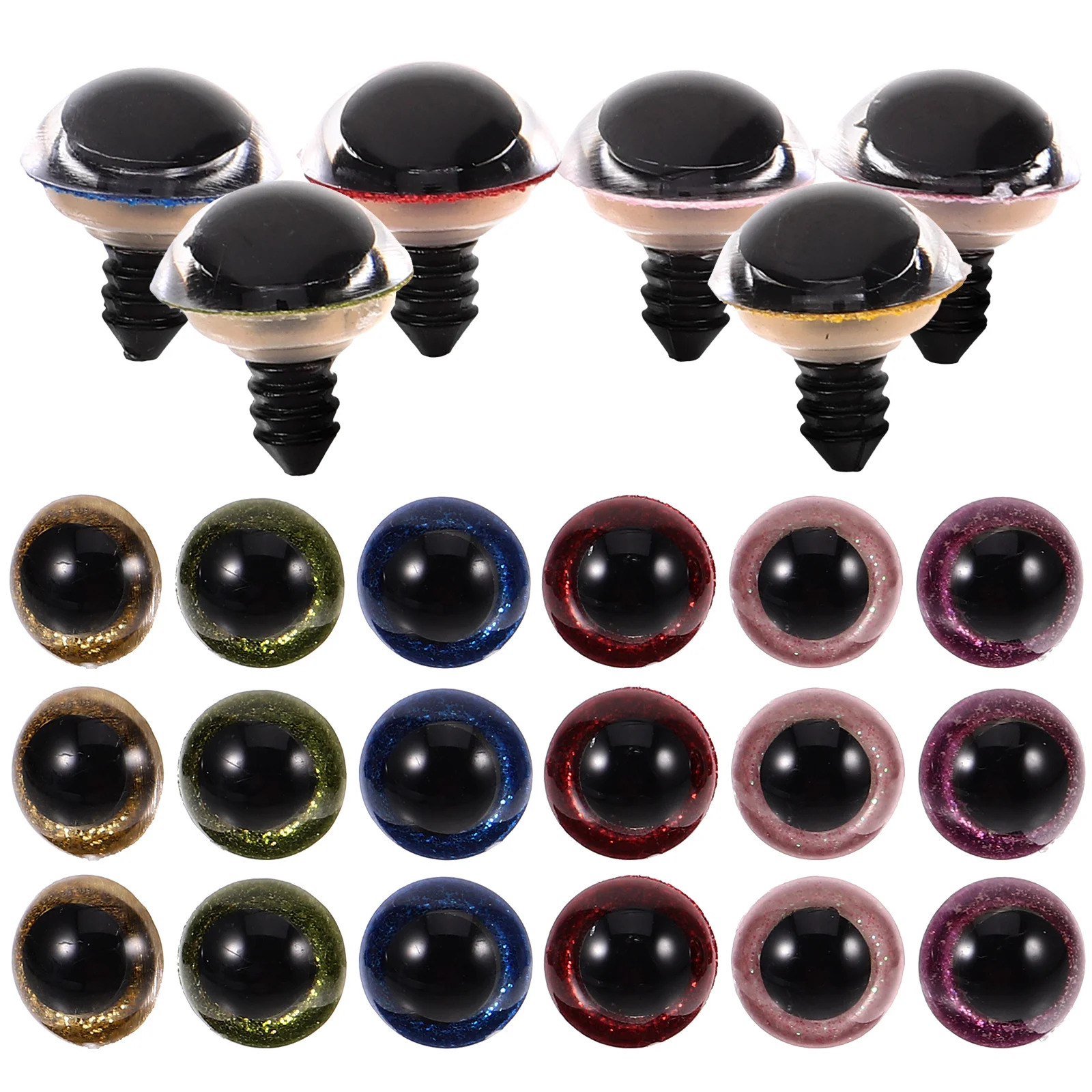 

60Pcs Artificial Toy Eyes Fake Eyes Decors Creative Artificial Eyes Decorative Toy Eyes