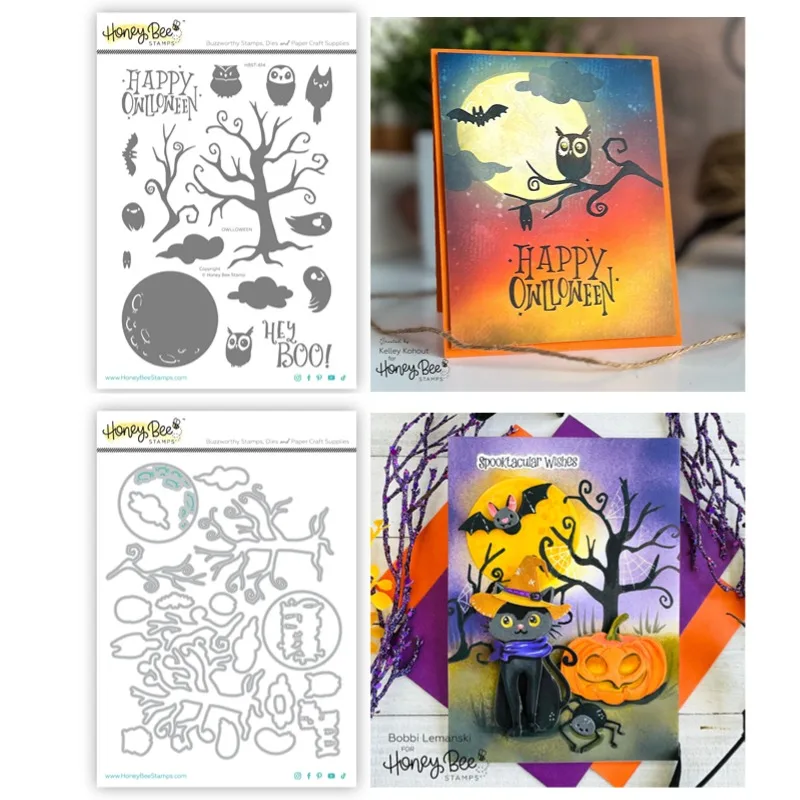 Хэллоуин коллекция напольный пучук Owlloween Scaredy кошка ворона летучая мышь