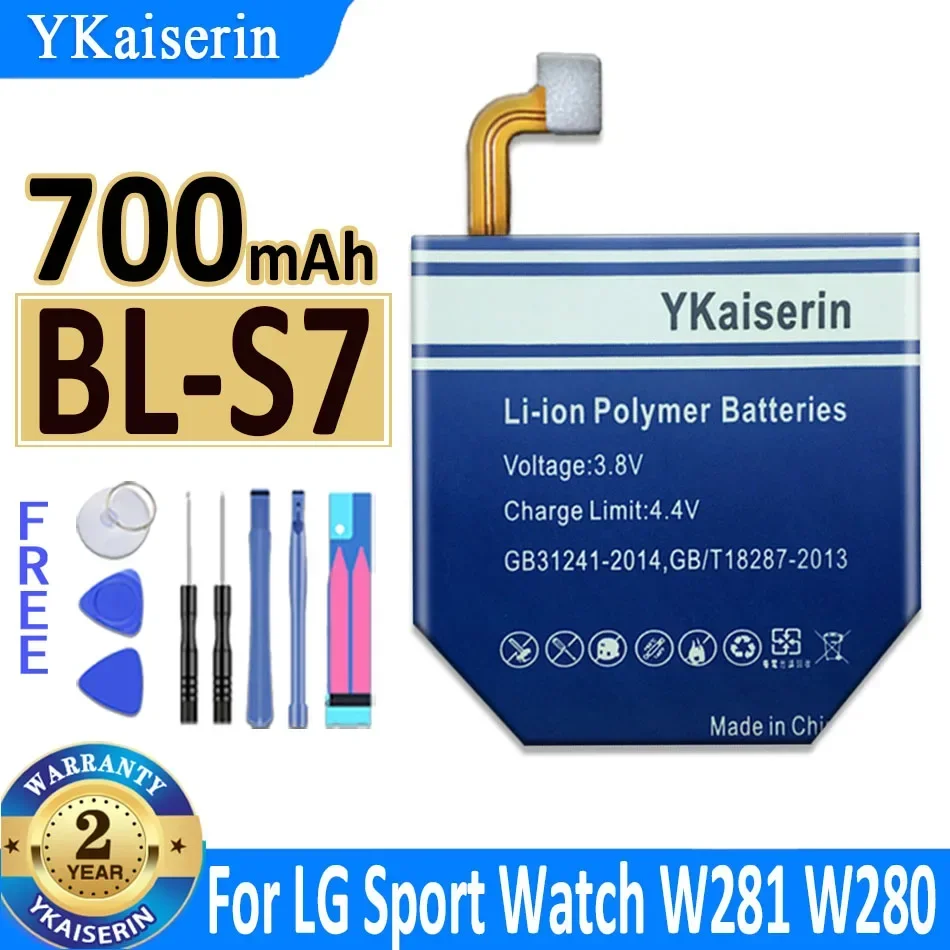 YKaiserin BL-S3 BL-S1 BL-S5 BL-S7 BL-S2 BL-S8 BL-S4 Аккумулятор для LG G Watch R W110 W150 W100 W100KT VC200 W281 W280 W280A bateria