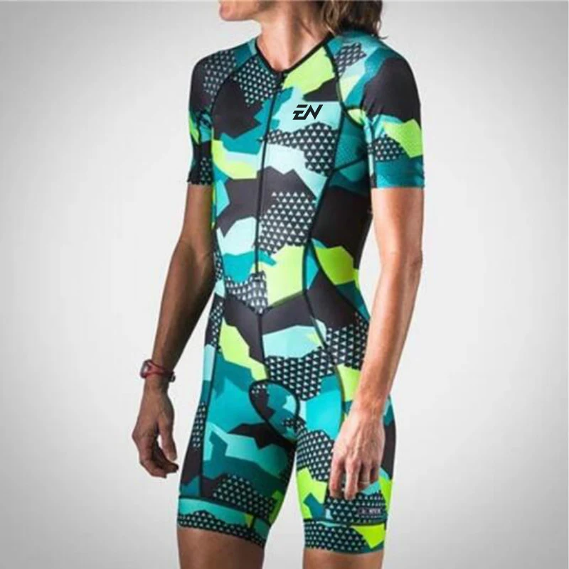 

ENCYMO【NEW】Skinsuit One Piece Tights Clothing Cycling Triathlon Skinsuit Sets Maillot Ropa Ciclismo Gel MTB Bicycle Jersey