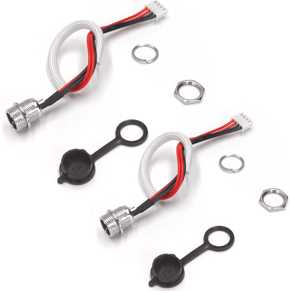 Electric Smart Self Balancing Scooter Practical 3 Prong Charging Port Power Cable Kit Battery Charger Port Replacemen