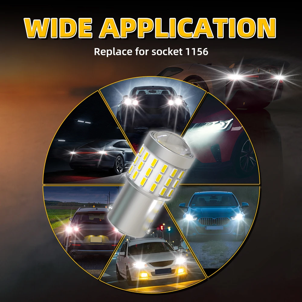 2 шт. автомобильные лампы 6000K 1156 BA15S P21W светодиодный фары заднего хода для Mercedes Benz