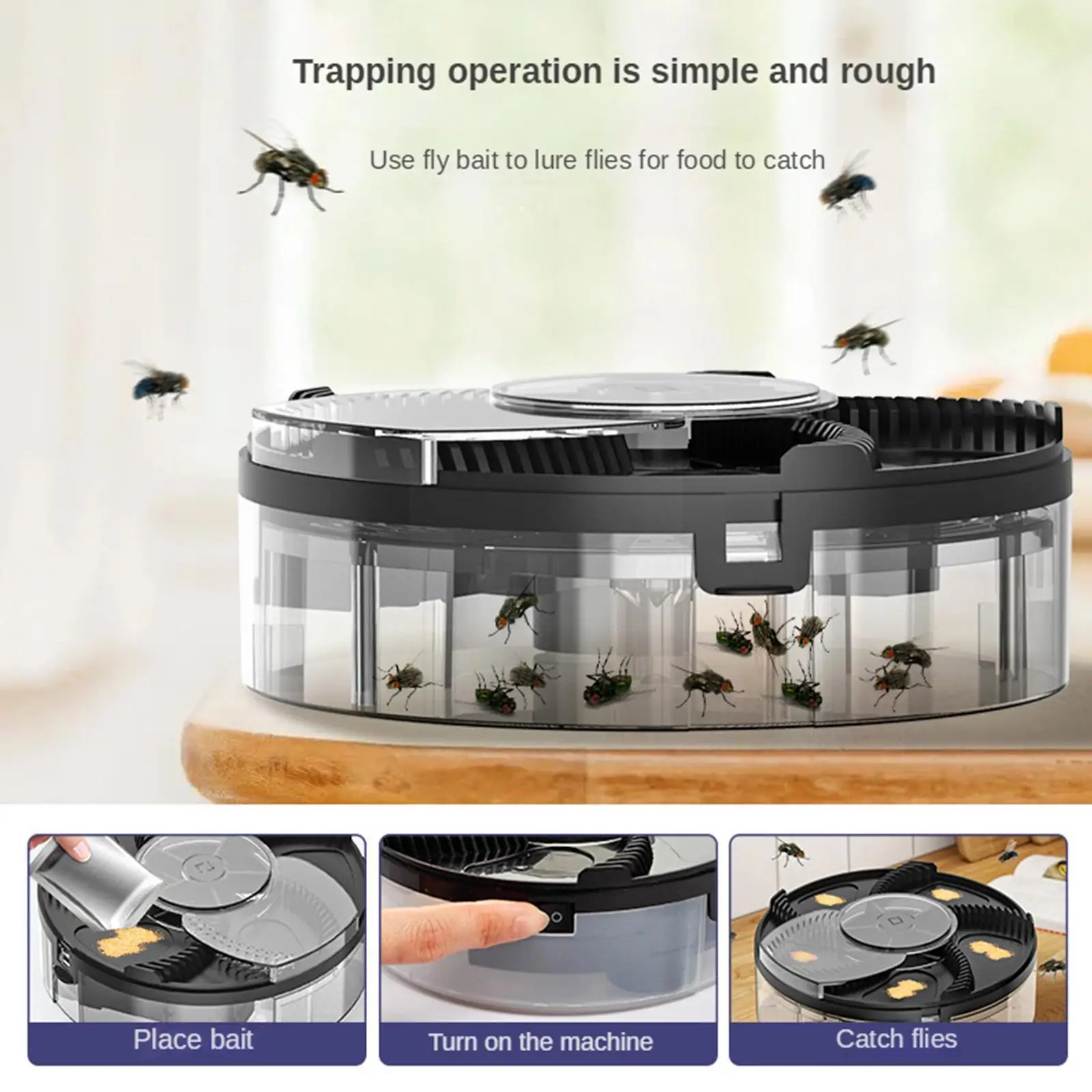 

Electronic Mosquito Fly Trap Usb Insect Pest Catching Safety Insect Pest Flytrapautomatic Fly Catcher For Kitchen Home Q2w6