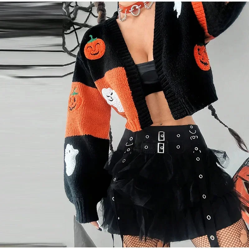 Женский вязаный кардиган с длинным рукавом винтажный свитер составного кроя