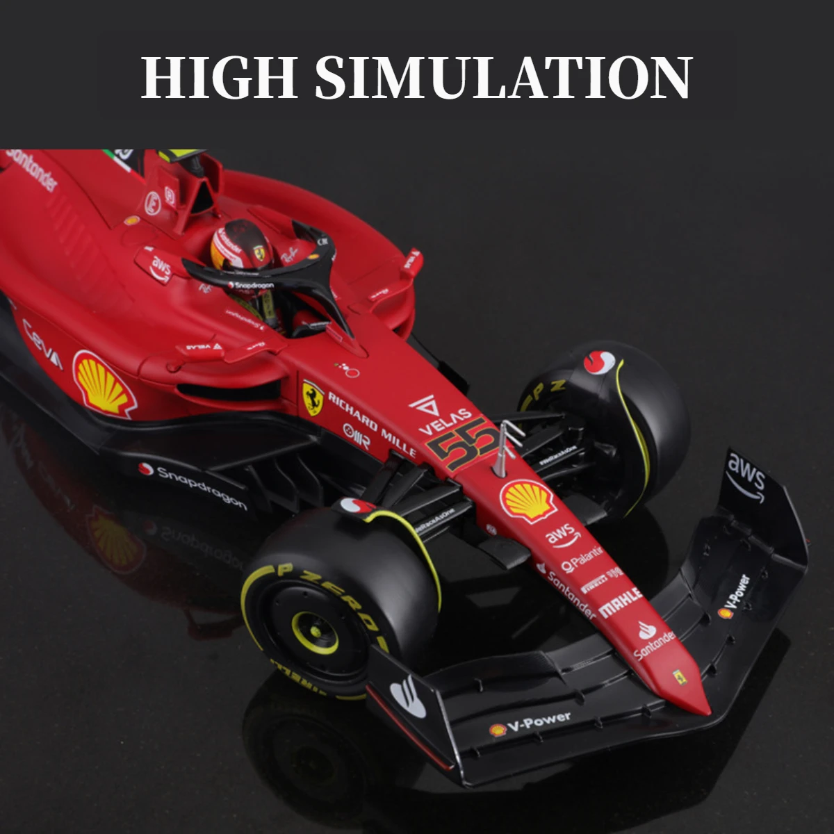 Модель автомобиля Bburago F1 в масштабе 1:18 Реплика Ferrari Mercedes Red Bull Racing декор детской