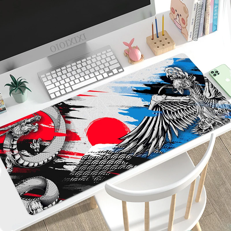 

Chinese Style Dragon & Tiger Mouse Pad Gamer XL Computer Home Large Mousepad XXL Mouse Mat Soft Non-Slip Natural Rubber Computer