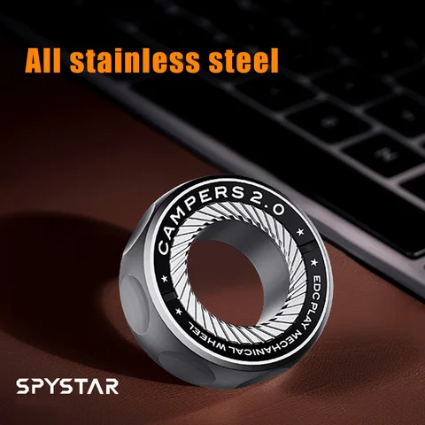 SPYSTAR механическое кольцо, абзац, спиннер, кончик пальца, гироскоп, трещотка, магнитная металлическая антистрессовая игрушка для взрослых, офисный стол, EDC