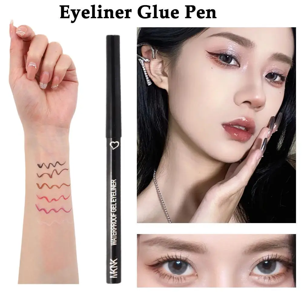 

6 Color Smooth Eyeliner Glue Pen Long Lasting Quick Drying Makeup Tool Suitable For Daily Use Activities