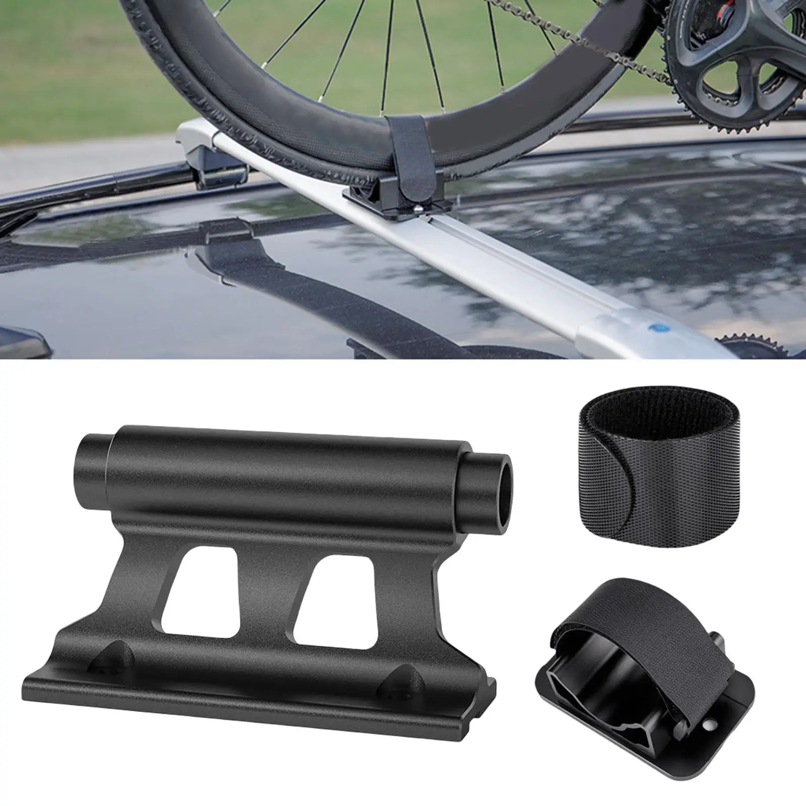 

CNC Aluminum Bike Block Fork Mount Luggage Rack Bracket Bicycle Carrier Bike Car Roof Mount Rack