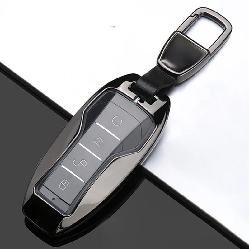 Подходит для BYD ATTO3 SEAL DOLPHIN E2 E3 D1 CHAZOR Smart Key цинковый сплав и ТПУ Автомобильный