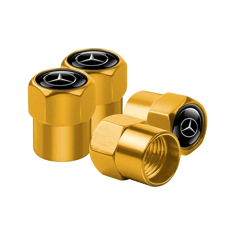 

4 шт., автомобильный Стайлинг, алюминиевая эмблема, колеса, шины, шток клапана, воздушные колпачки для Mercedes Benz Amg W205 W211 W204 W212 W213 W203 W176 W221