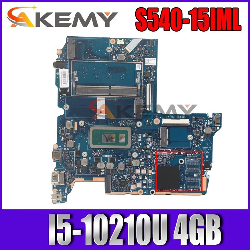

For Lenovo ideapad S540-15IML laptop motherboard with CPU I5-10210U SRGKY 4GB RAM FRU: 5B20S42998 DDR4 100% Fully Tested