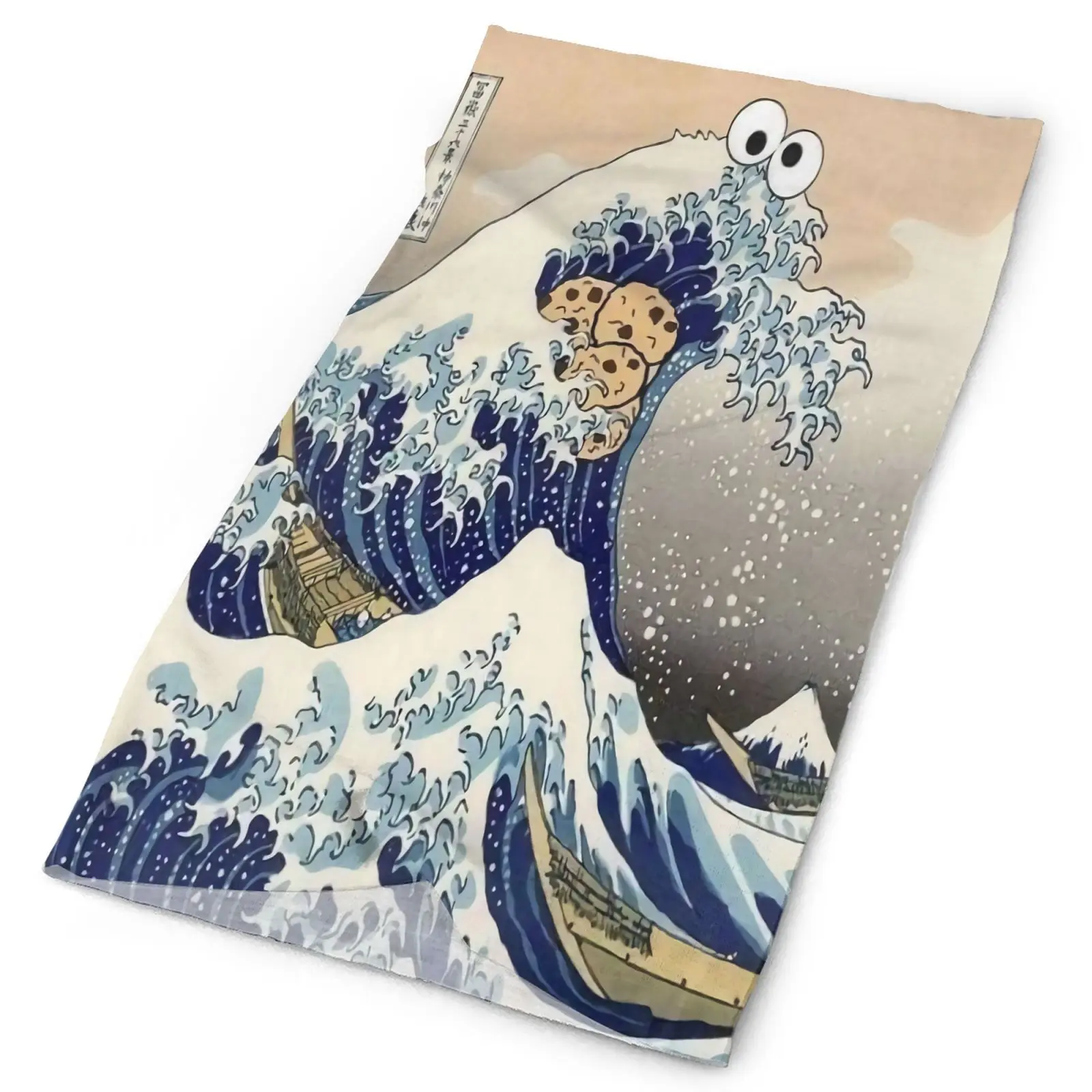 

Печенье монстр волна Kanagawa Hokusai Мужская Бандана Шарф Аниме Лыжная Экипировка Мужская футболка тактический шарф шарфы и шали банданы