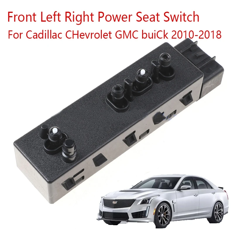 

Car Left Right Power Seat Switch for Cadillac Chevrolet GMC Buick 10-18 25974714 25974715 Front Passenger Seat Adjuster