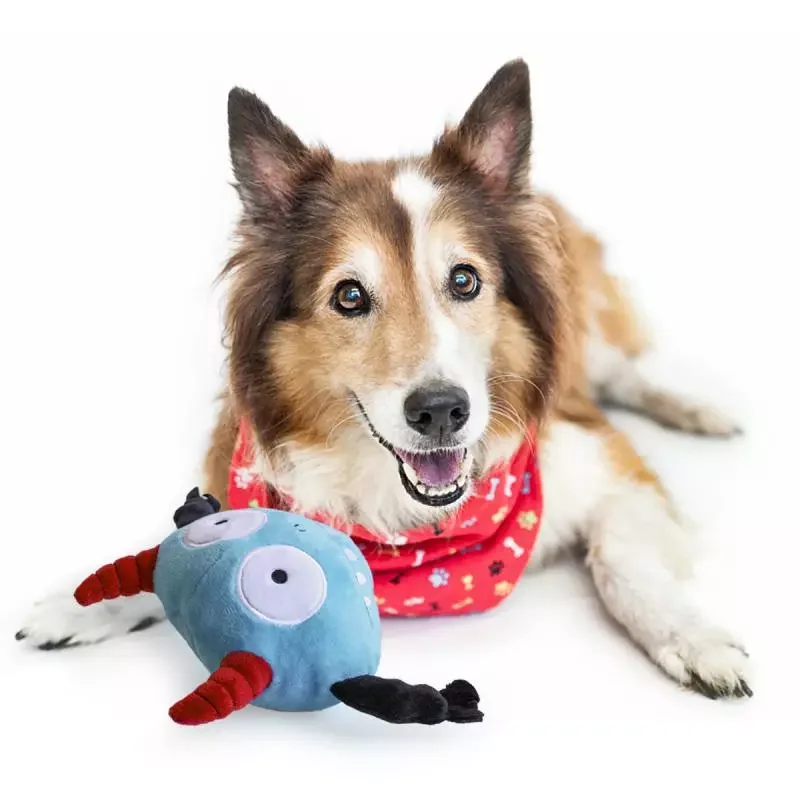

NEW2023 Hot Pet Toy Dog Toy Plush Toys Sound Vibrate Monster Round Interactive Game Portable Decorate Indoor Cute For Home Pets
