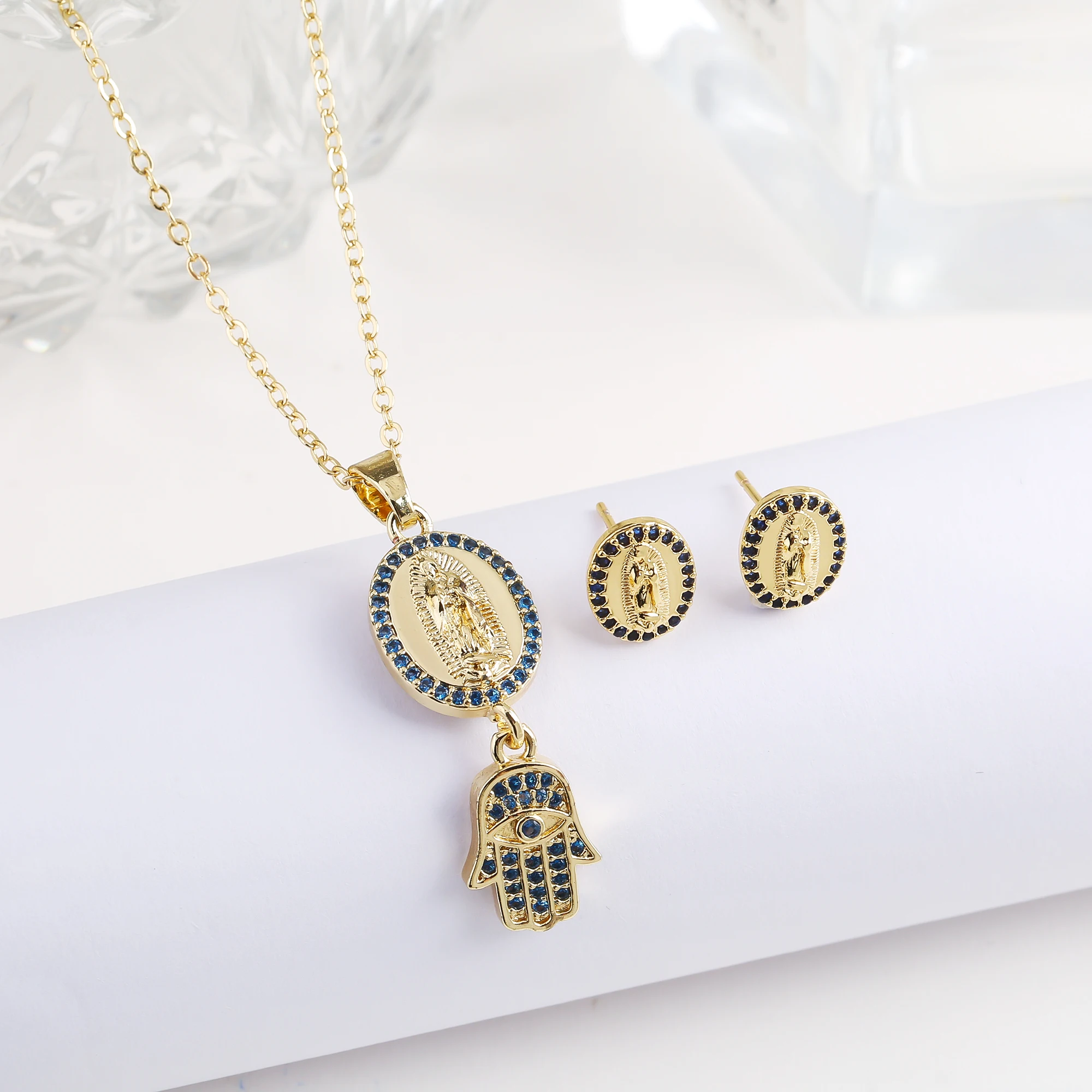 Классические роскошные серьги с цирконием и искусственным стразами модный