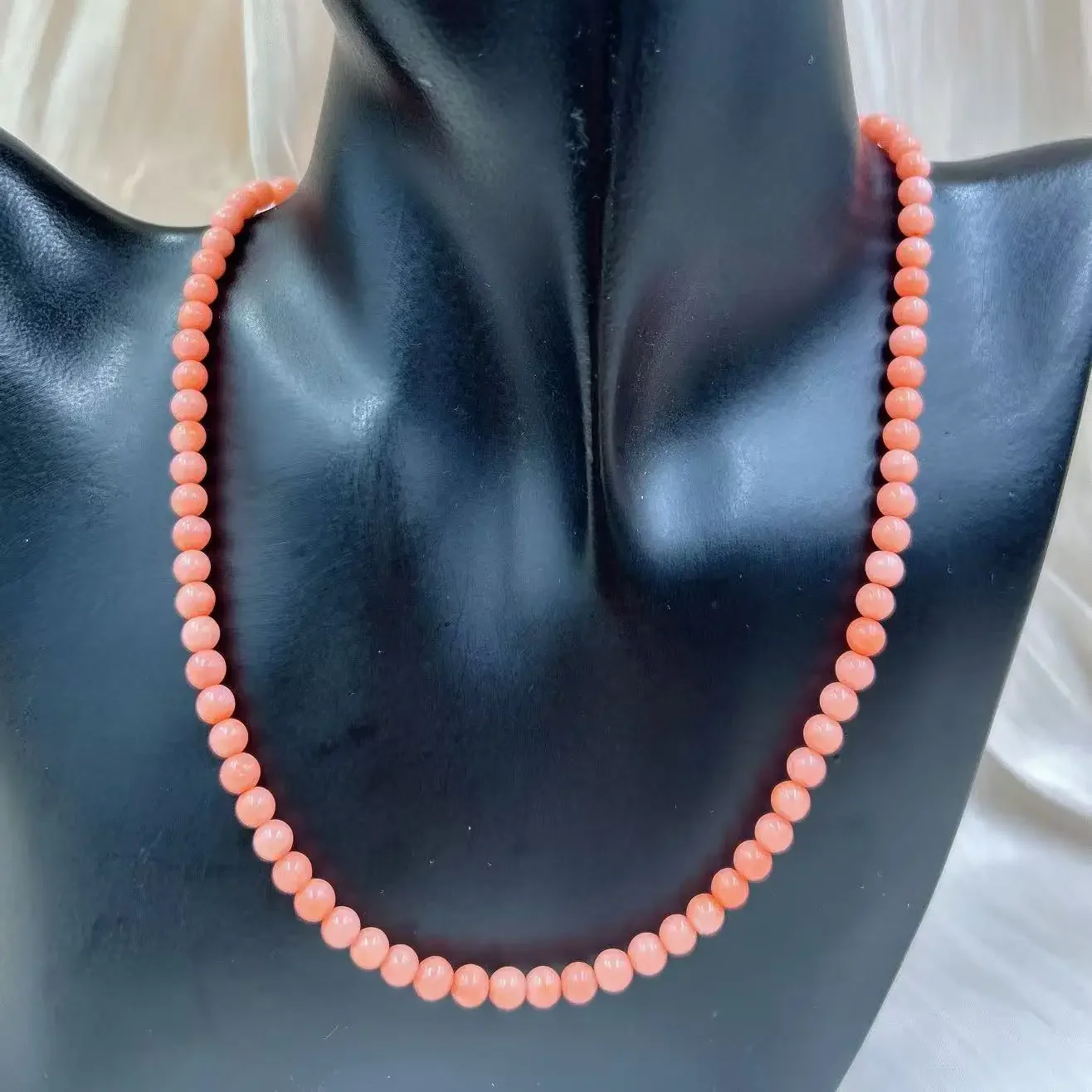 6 мм розовые винтажные ювелирные изделия из натурального морского бамбука