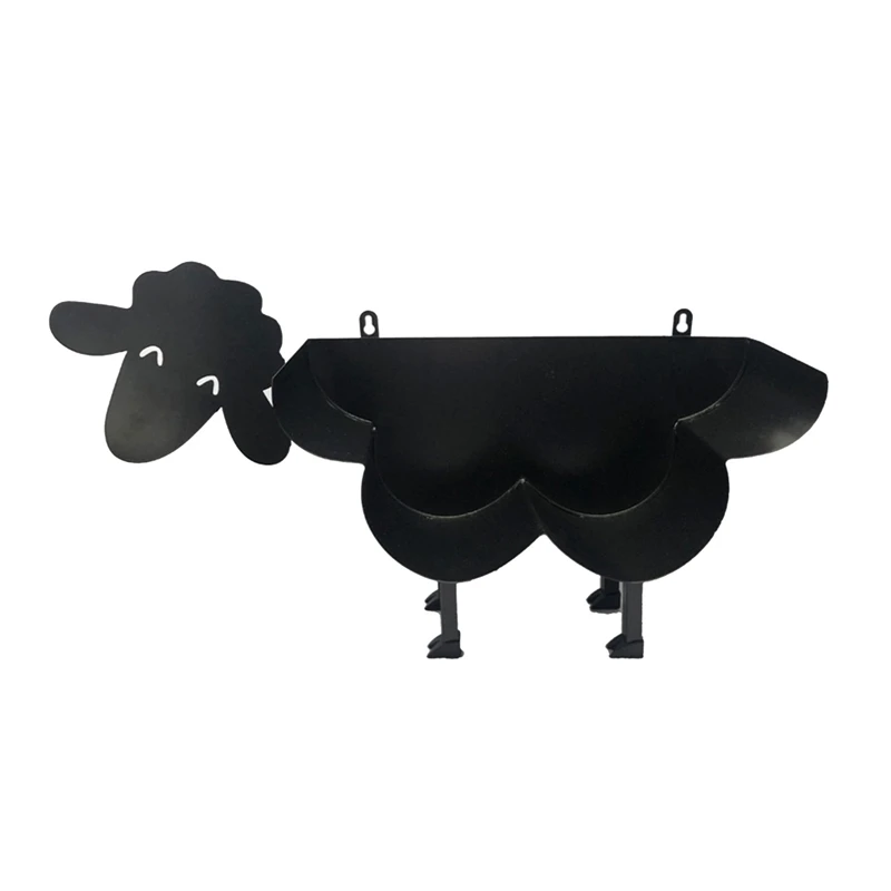 

JFBL Hot Cute Sheep Toilet Paper Roll Holder Black Toilet Roll Holder Free Standing Or Wall Mounted Tissue Paper Stand