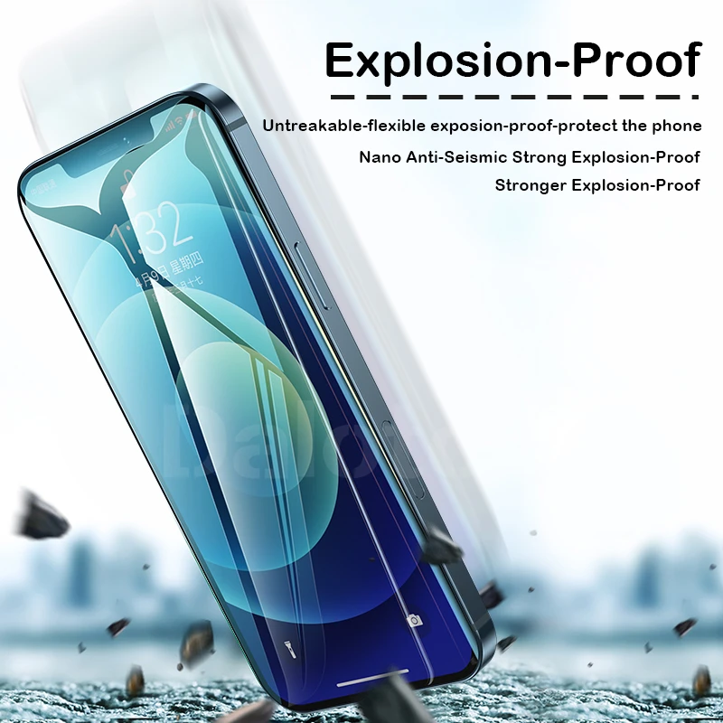Гидрогелевая пленка с полным покрытием для iPhone 12 13 11 Pro XS MAX Mini Защита экрана XR X 7 8 6