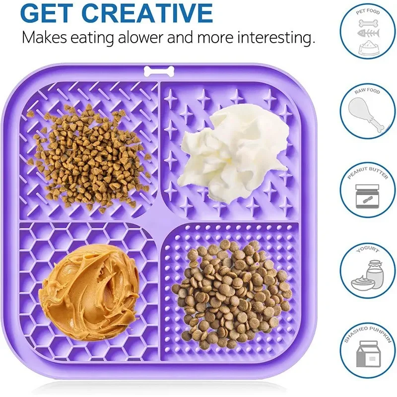 Коврик для лизания медленной кормушки собак и кошек подушка премиум-класса с