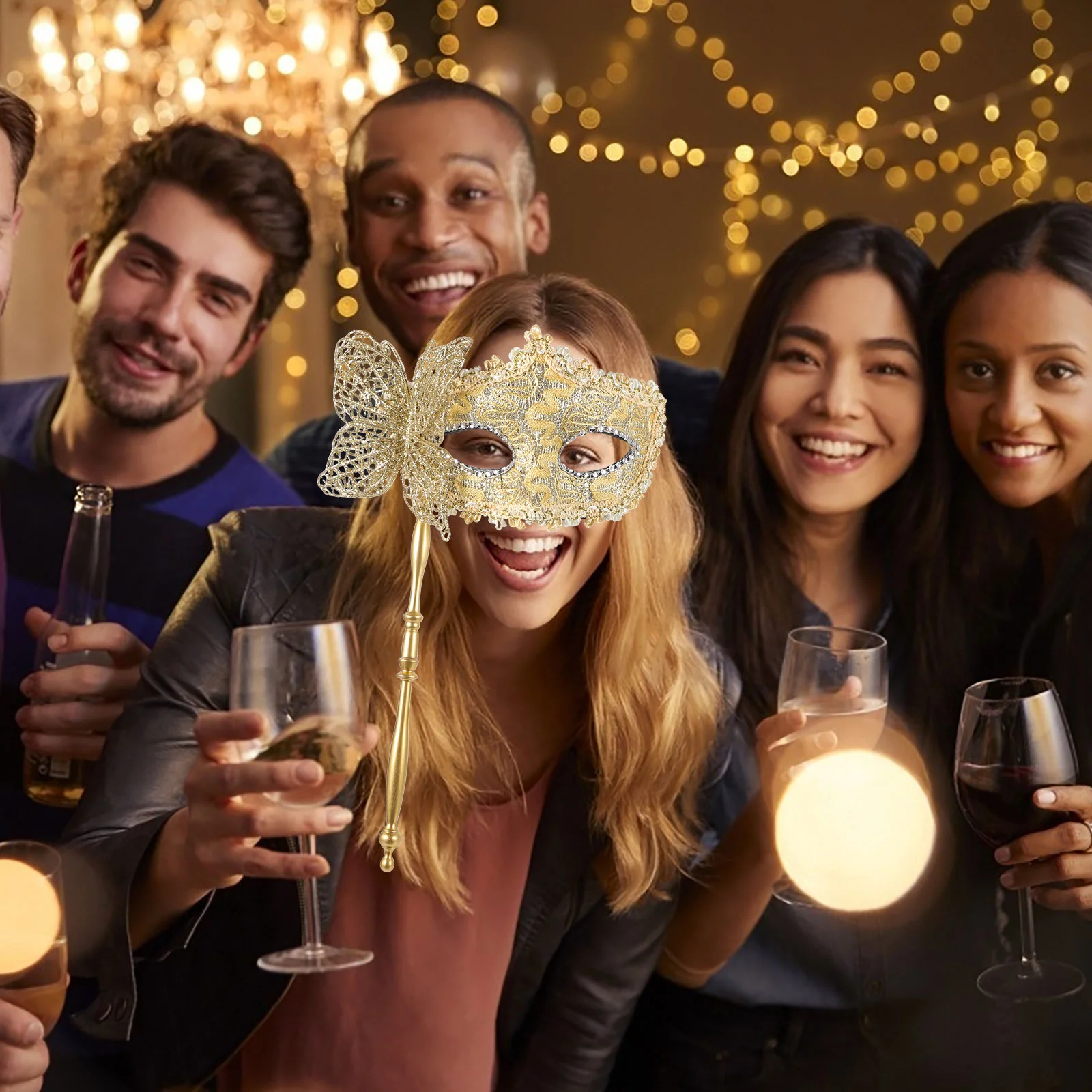 Маска Серебряная Маскарад для Женщин Марди Гра Маски Танцевальная Вечеринка