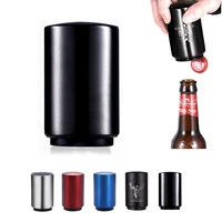 stainless steel beer bottle opener magnetic beer soda cap opener jar automatic kitchen accessories bar gadgets