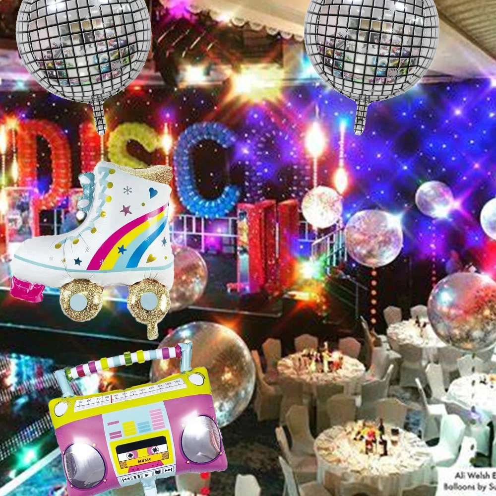 6 шт. фольгированные воздушные шары в стиле ретро