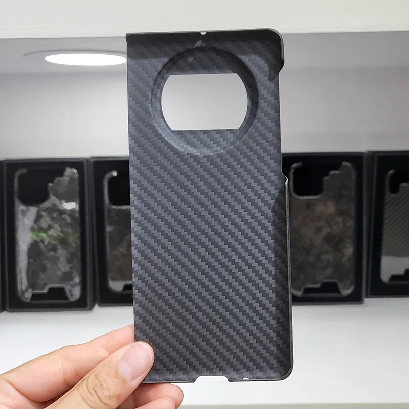 2 in 1 Genuine Real Carbon Fiber Slim Case For Huawei Mate X3 Anti-Fingerprint Matte Matex3 Ultra Thin Aramid Fiber Armor Cover