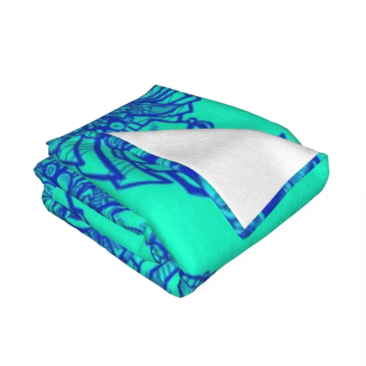 Tlaloc Бог дождя и молния синий ацтекский календарь ультра-мягкое Флисовое одеяло