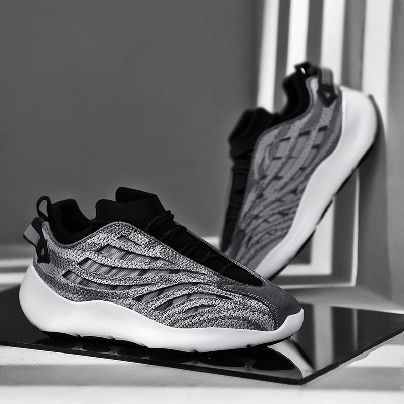 2023 Free Running Shoes Men Mesh Breathable Jogging Sports Shoes Trendy Reflective Brand Design Sneakers Men Indoor Gym Shoes