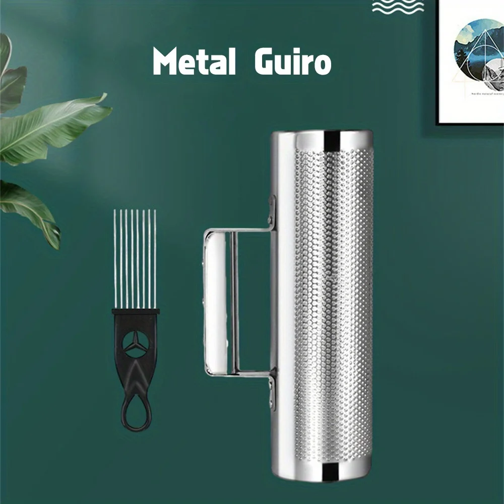 Металлический шейкер Guiro ударный инструмент музыкальные инструменты со скребком