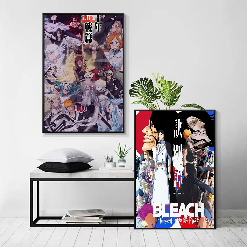 Anime Bleach Posters Sticky Fancy Wall Sticker For Living Room Bar Decoration Decor