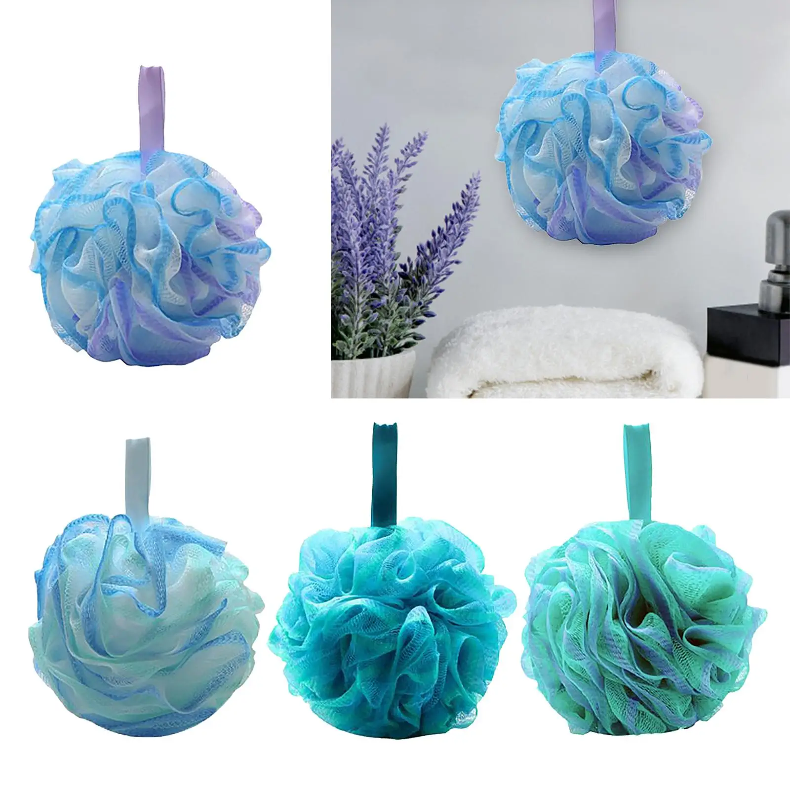 Сетчатый скребок для тела сетчатый пуф ванны удобная эластичная губка душа