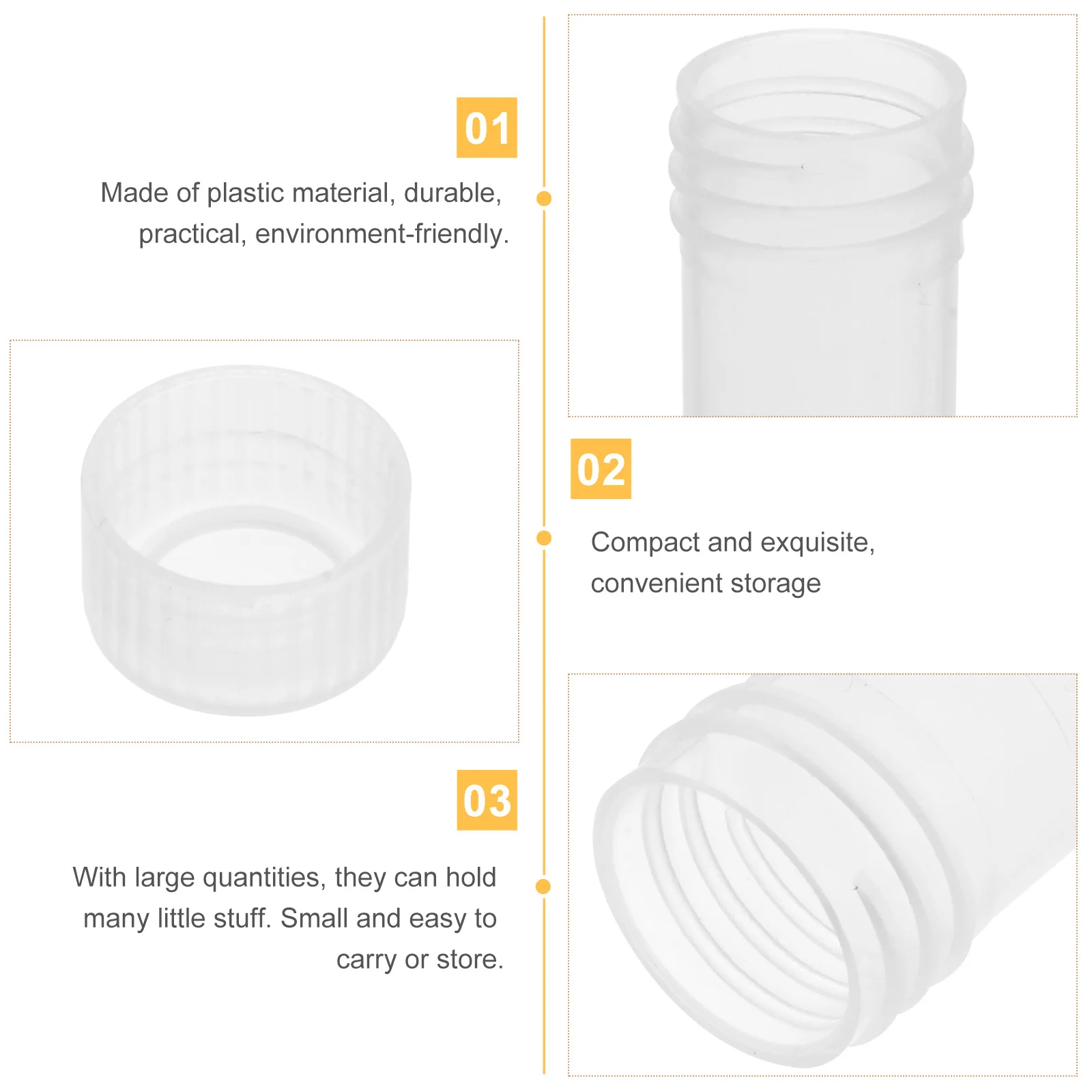 

Трубки для хранения игл, пластик, 10 шт.