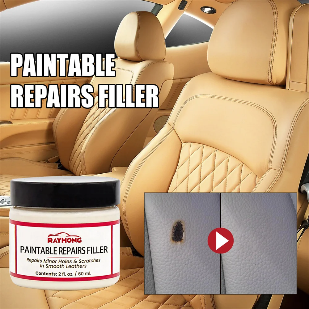 

60ml Car Care Leather Skin Refurbish Repair Tool Auto Seat Sofa Coats Holes Scratch Cracks Restoration Cream Repair Paste