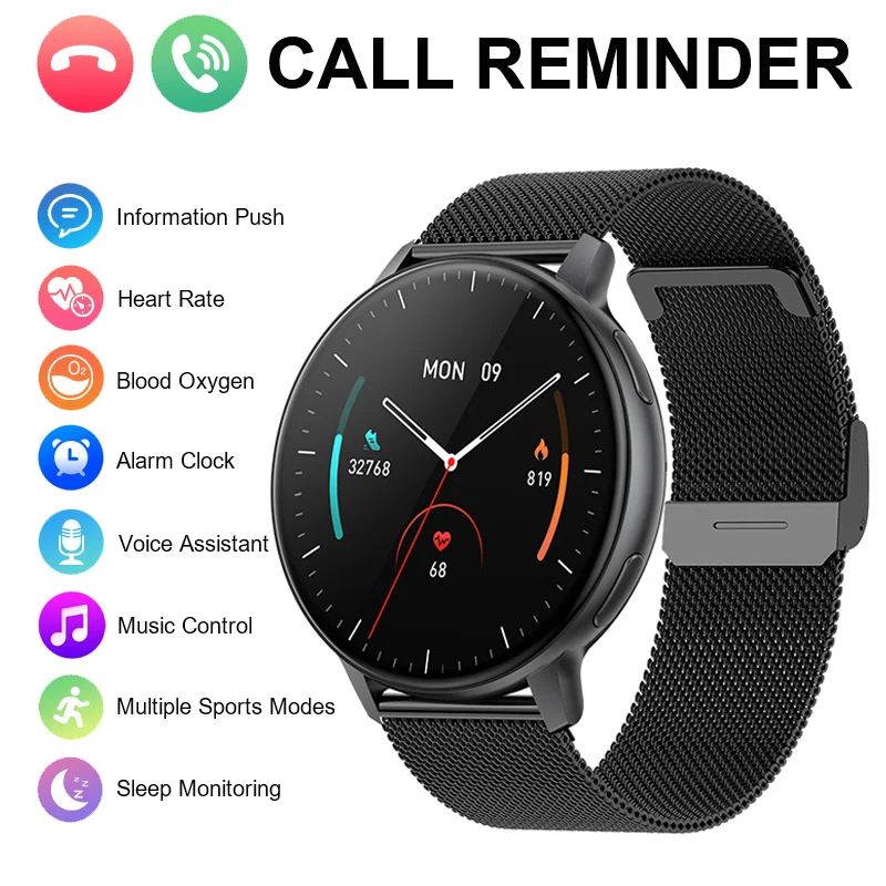 Водонепроницаемые смарт-часы для женщин и мужчин цвет в ассортименте