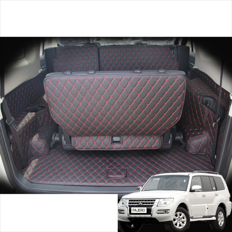 

3D Leather car Trunk Mat Cargo Liner for Mitsubishi Pajero Montero Shogun 2006-2019 2015 2014 2013 2012 2011