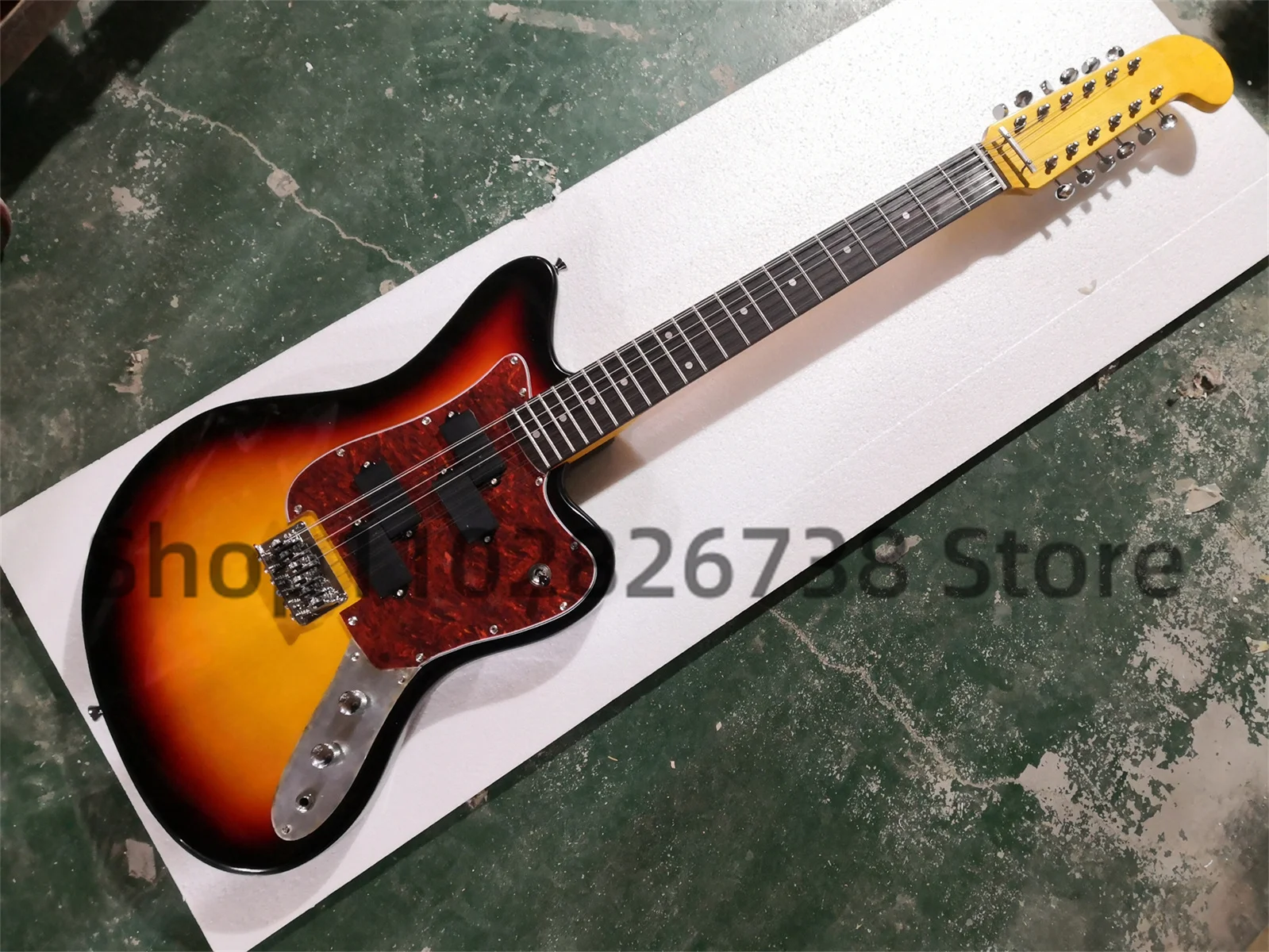 Фингерборд из розового дерева 12 струн 21 лад желтого цвета