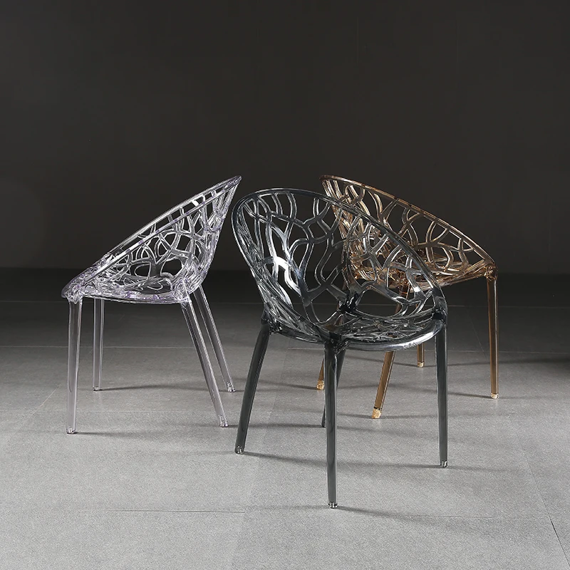 

Acrylic Dining Chair Modern Dinner Transparent Nodern Individual Chair Multifunction Acrylic Bar Muebles Bedroom Furniture
