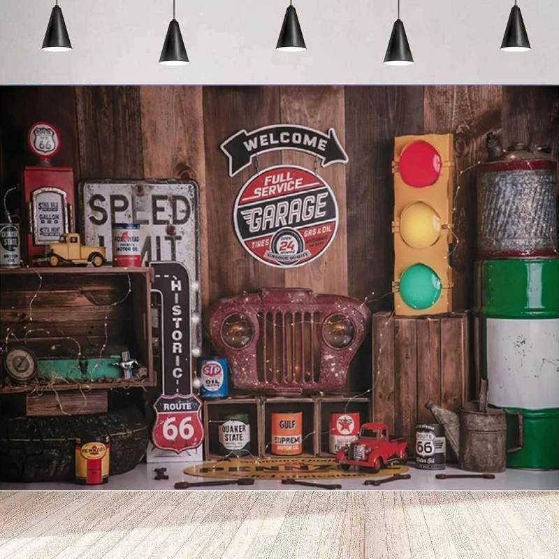 Фон для фотосъемки № 66 ремонта автомобиля склада механика сигнал день рождения