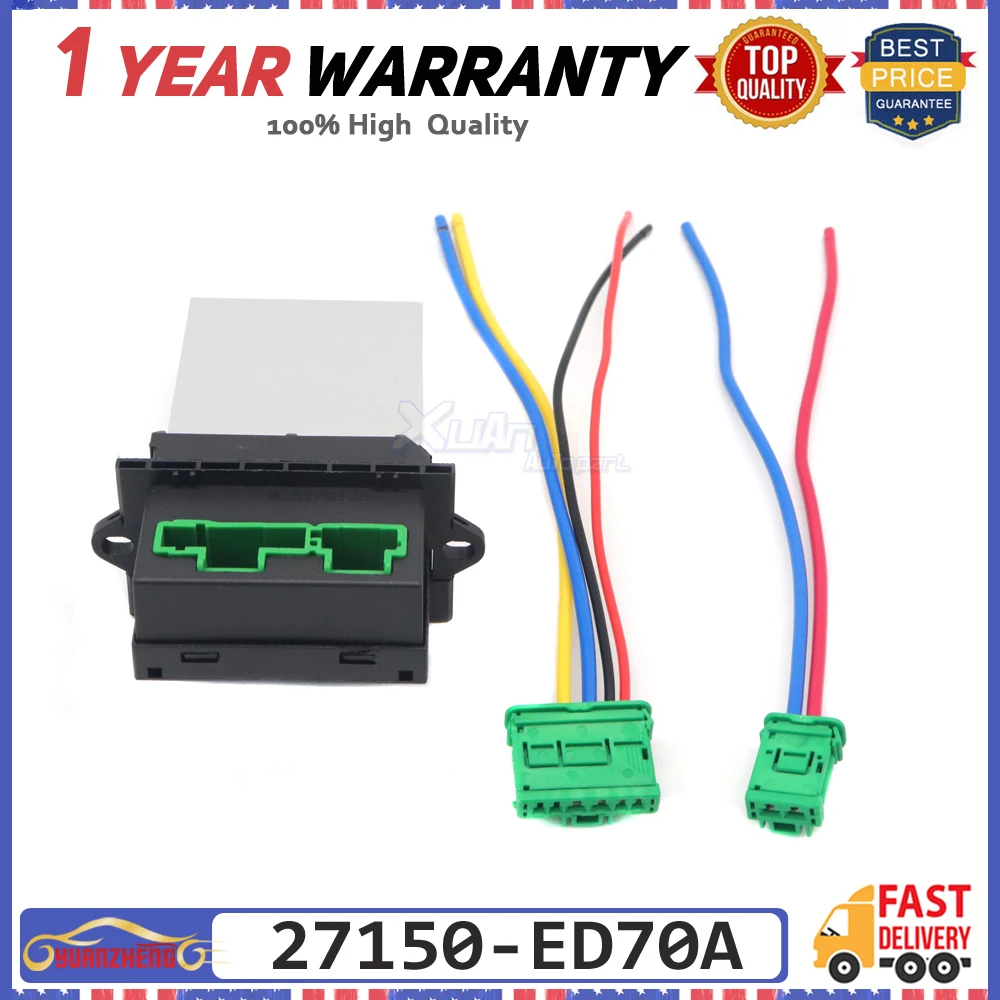 Вентилятор нагрева двигателя резистор вентилятора для Nissan Tiida Peugeot Renault 27150-ED70A