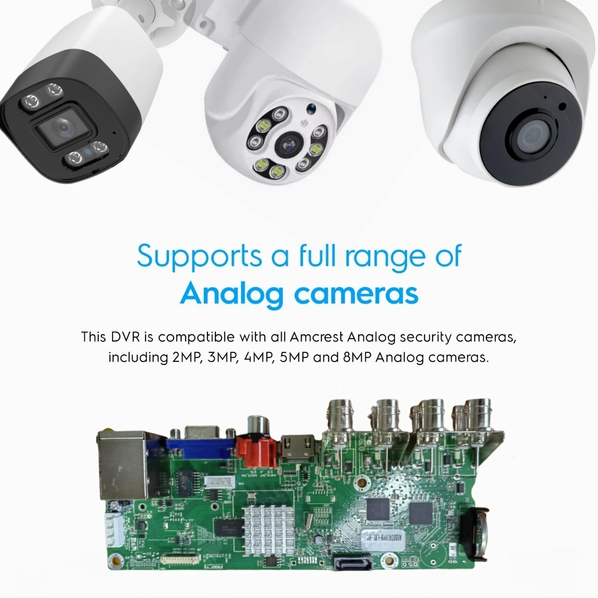XM H.265 8-канальный 4-канальный 5MP-N AHD DVR-рекордер CCTV 1080N поддерживает XVI AHD TVI CVI CVBS IP-камеры XMeye Onvif (art.: 3920dcbb097cd) - 3920dcbb097cd