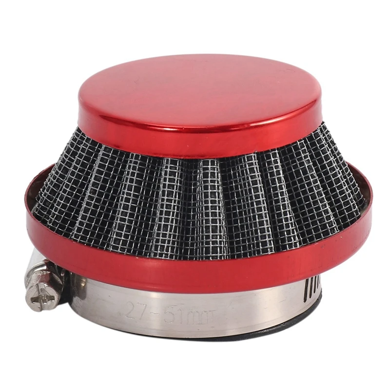 

2Pcs 44Mm Air Filter For 47Cc 49Cc 2 Stroke Mini Dirt Bike Atv Quad Aluminium Air Filter Set Red