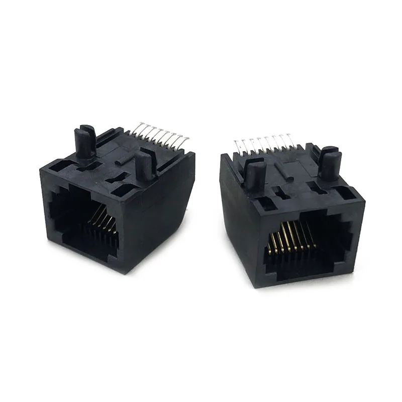 12 шт. разъем RJ45 SMT прямоугольный гнездо 8P8C модульная вилка 5722 коммуникационная