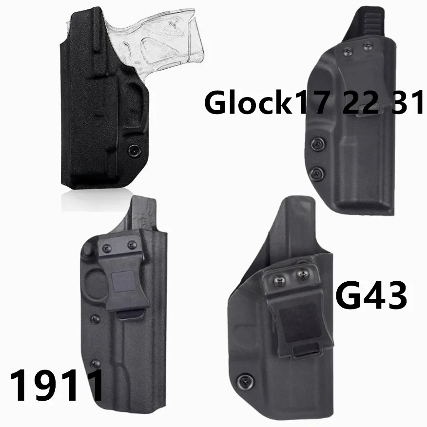 Тактический внутренний пояс Colt 1911 Glock 17 19 43 стандартный зажим для ремня сумка