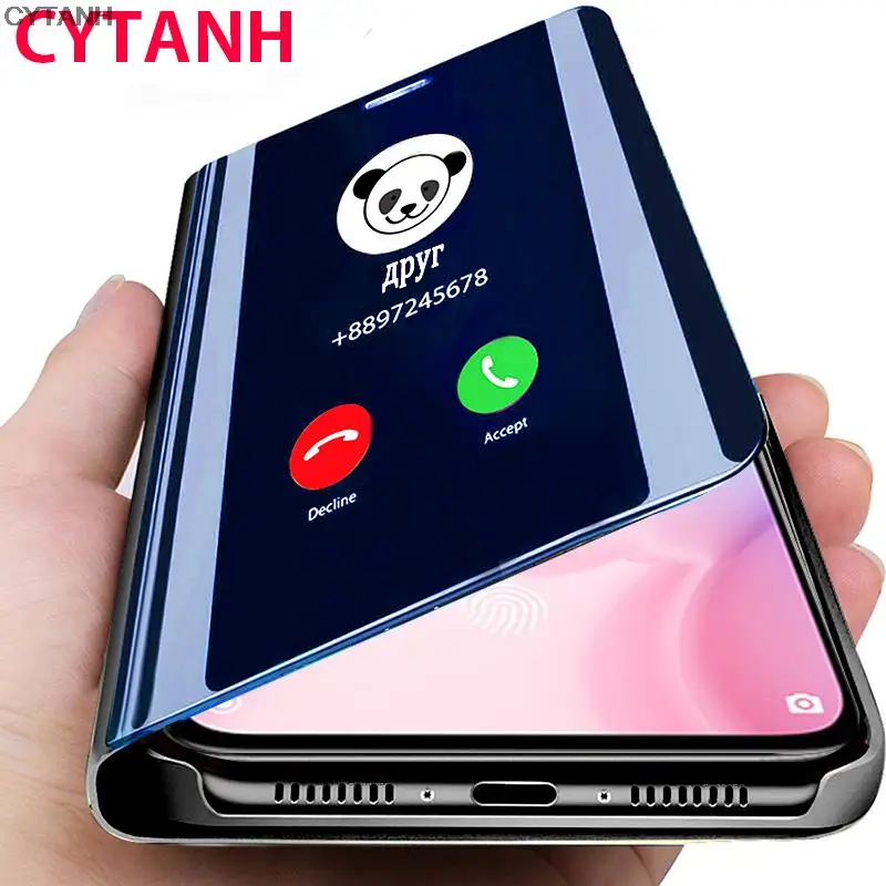 Зеркальный флип-чехол для телефона Honor 8x 8c 8s 7a 7s кожаный 20pro X9 Coque Funda Huawei 20 9x Pro Smart Book